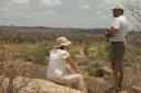 Pete and Gillian admiring the view over the Ruaha river