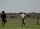 Spear-throwing with the Maasai warriors
