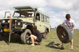 Changing a tyre