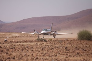 Arrival in the desert