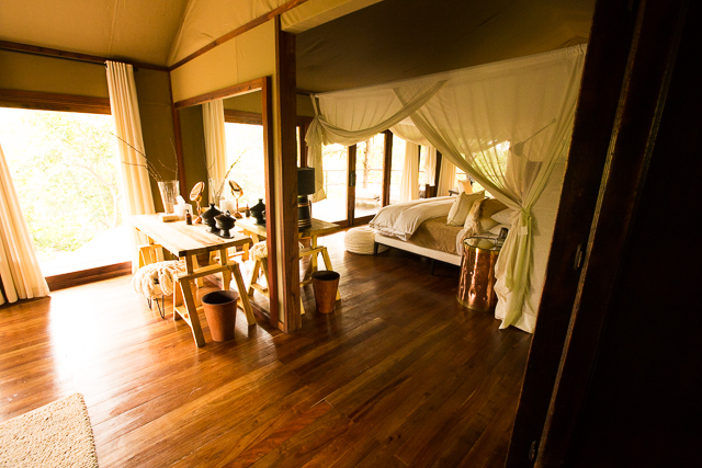 Mwiba Lodge tent interior