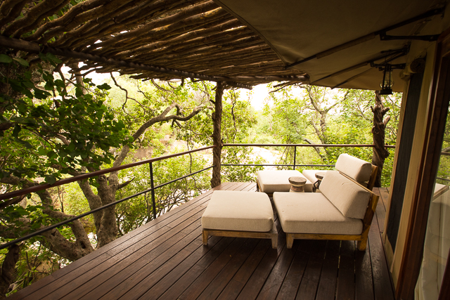 Mwiba Lodge tent veranda