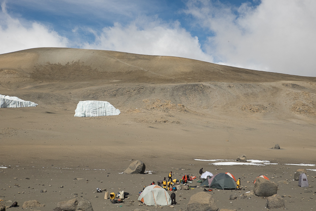 Crater Camp 18,800ft (5,734m)
