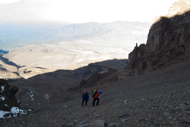 Hiking up the Western Breach