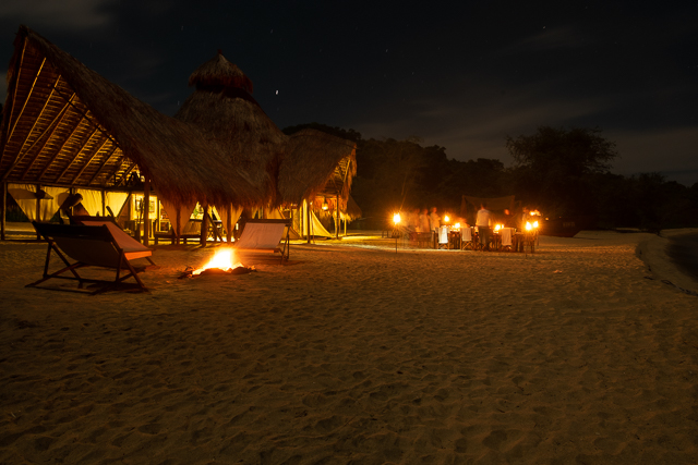 Campfire on the beach