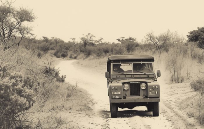 Land-Rover in the African bush