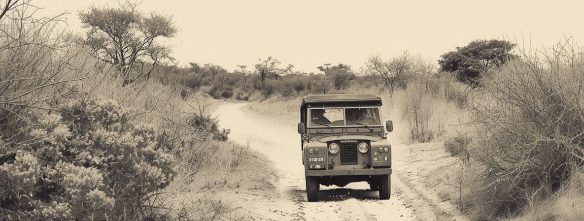 Land-Rover in the African bush