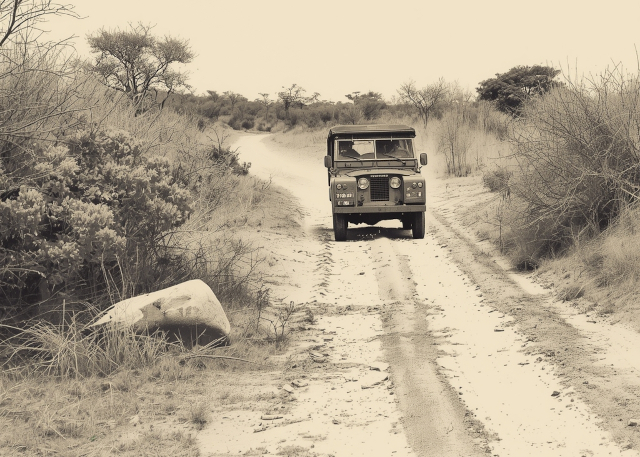 Land-Rover on safari