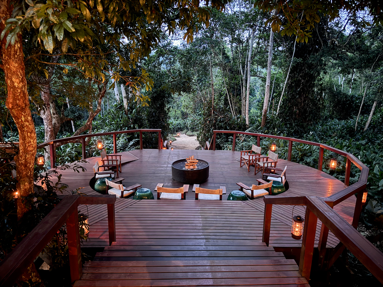 Campfire at Ngaga Lodge Campfire at Ngaga Lodge