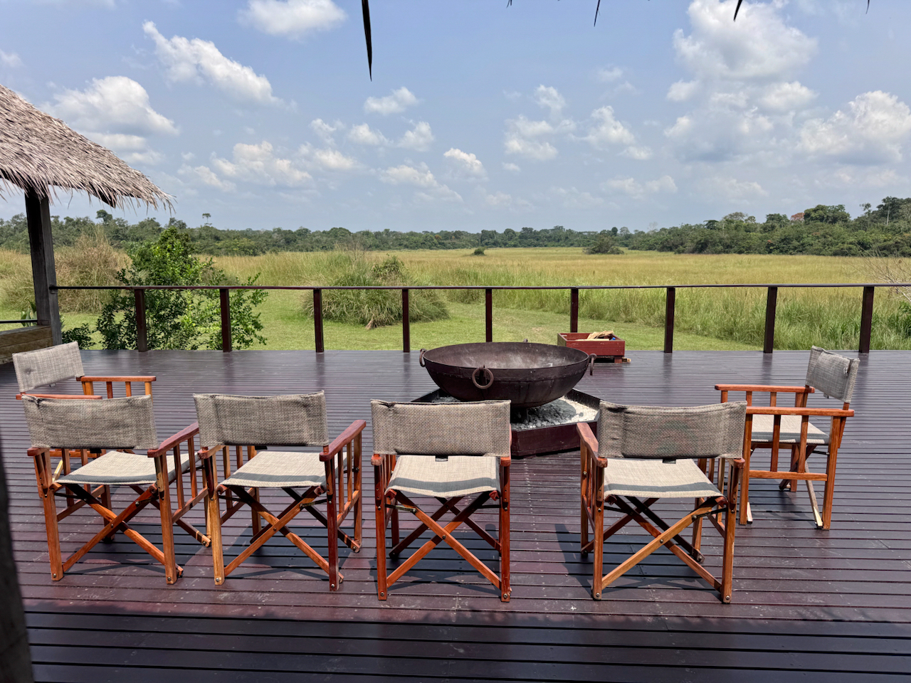 Mboko Lodge campfire Mboko Lodge campfire